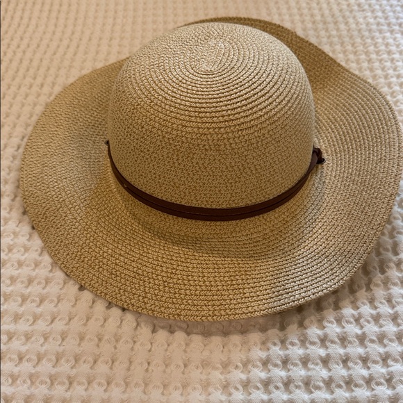Furtalk tan straw hat with brown leather strap - Picture 11 of 12